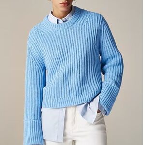J Crew Heritage cotton fisherman crewneck sweater Size XS